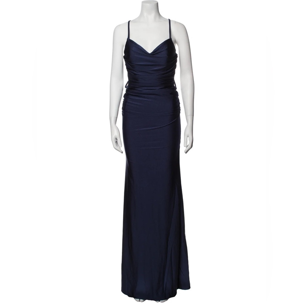 ‼️SOLD‼️ LA FEMME Cowl Neck Long Dress